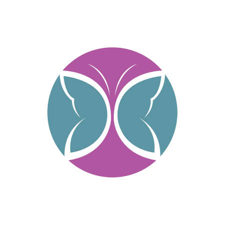 Butterfly logo Vector illustration design templateのイラスト素材