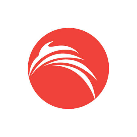 Flying Phoenix Fire Bird abstract Logo design vector templateのイラスト素材