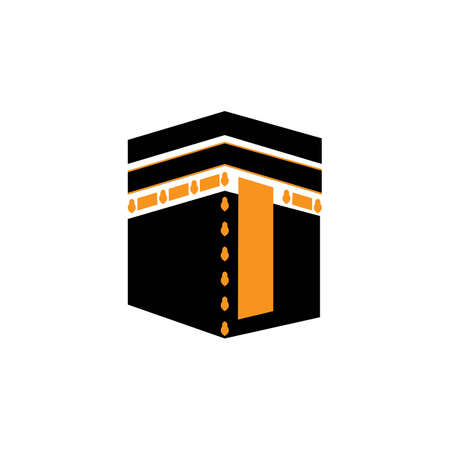 Kaaba Mecca Symbol Illustration design templateのイラスト素材