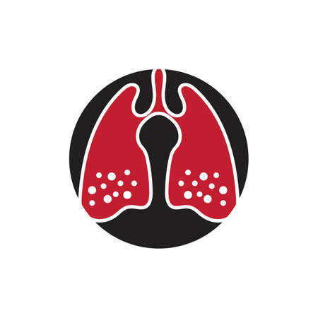 logo of lungs illustration design template vectorのイラスト素材