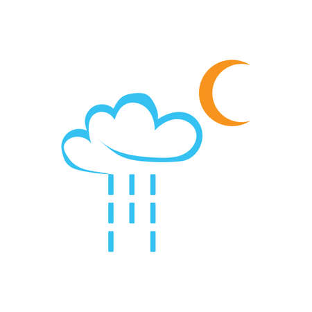 raindrops icon logo vector illustration designのイラスト素材