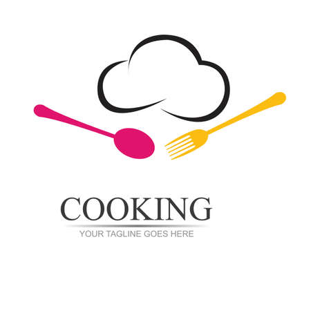 cooking logo symbol illustration design templateのイラスト素材