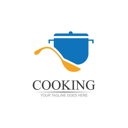 cooking logo symbol illustration design templateのイラスト素材