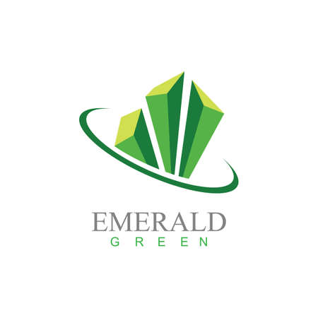 emerald diamond logo vector icon illustrationのイラスト素材