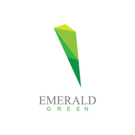 emerald diamond logo vector icon illustrationのイラスト素材
