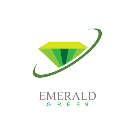 emerald diamond logo vector icon illustrationのイラスト素材