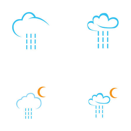 raindrops icon logo vector illustration designのイラスト素材