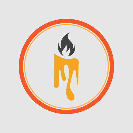 Candle light  illustration design templateのイラスト素材