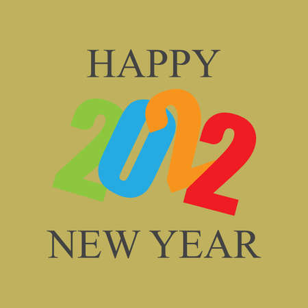 happy new year 2022 vector illustration design templateのイラスト素材