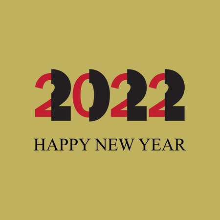 happy new year 2022 vector illustration design templateのイラスト素材