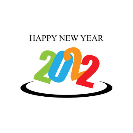 happy new year 2022 vector illustration design templateのイラスト素材