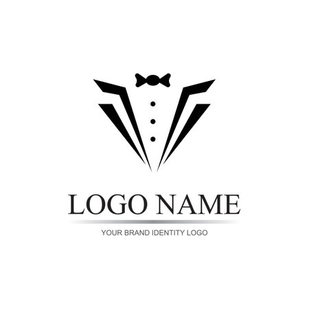 Tuxedo Logo template vector icon illustration design - Vectorのイラスト素材