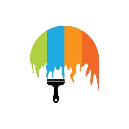 Painting logo and Real Estate, Property & Homes business logo designのイラスト素材