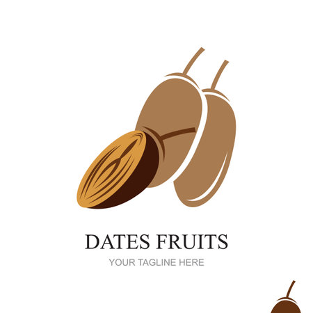 Dates Fruits for creating brand products Design vector illustrationのイラスト素材
