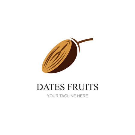 Dates Fruits for creating brand products Design vector illustrationのイラスト素材