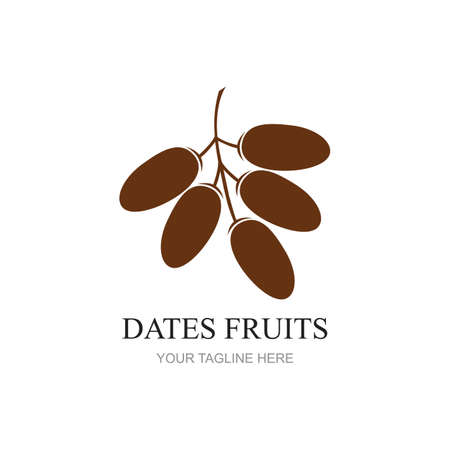 Dates Fruits for creating brand products Design vector illustrationのイラスト素材