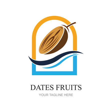 Dates Fruits for creating brand products Design vector illustrationのイラスト素材