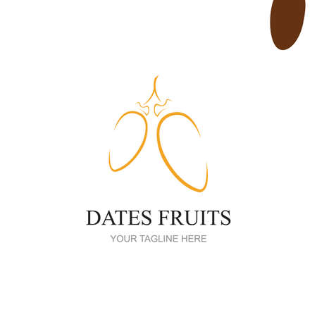 Dates Fruits for creating brand products Design vector illustrationのイラスト素材