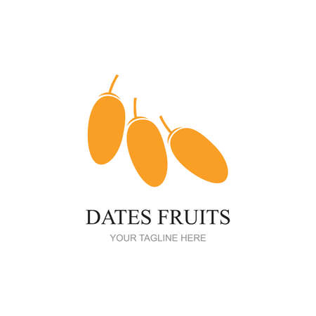 Dates Fruits for creating brand products Design vector illustrationのイラスト素材