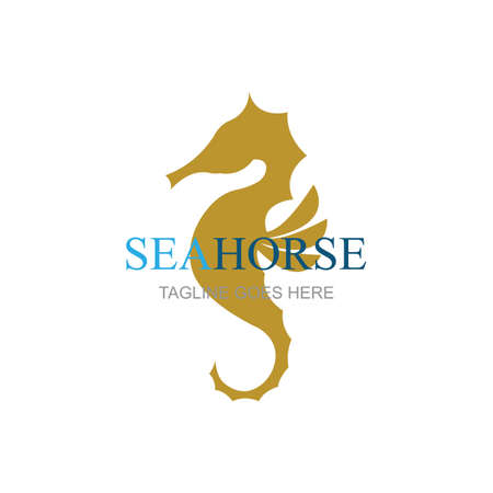 Sea Horse icon logo and symbol creative vector illustrationのイラスト素材
