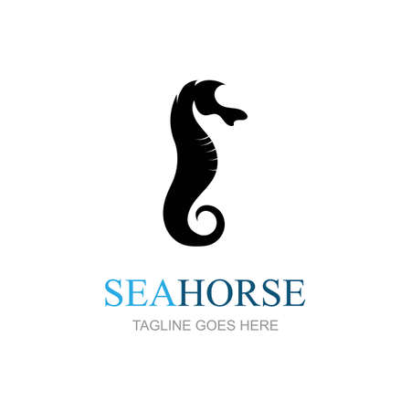 Sea Horse icon logo and symbol creative vector illustrationのイラスト素材