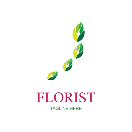 Florist logo illustration design template - vectorのイラスト素材