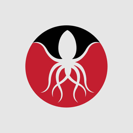 illustration vector logo design for octopusのイラスト素材