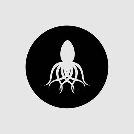 illustration vector logo design for octopusのイラスト素材