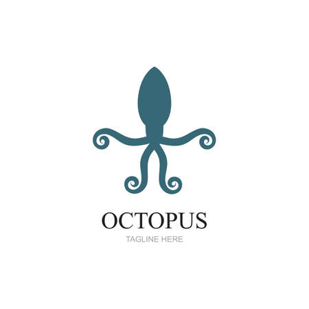 Templates for octopus logos, labels and emblems Vector illustration.のイラスト素材