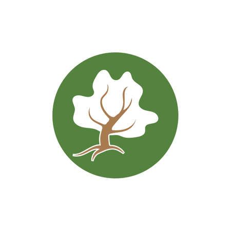 Tree logo vector icon illustration design templateのイラスト素材