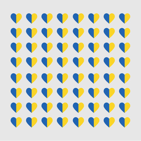 flag of ukraine symbol blue and yellow illustration design templateのイラスト素材
