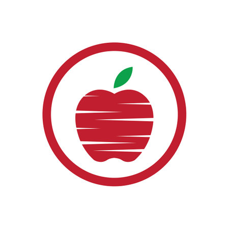 Apple vector illustration logo templateのイラスト素材