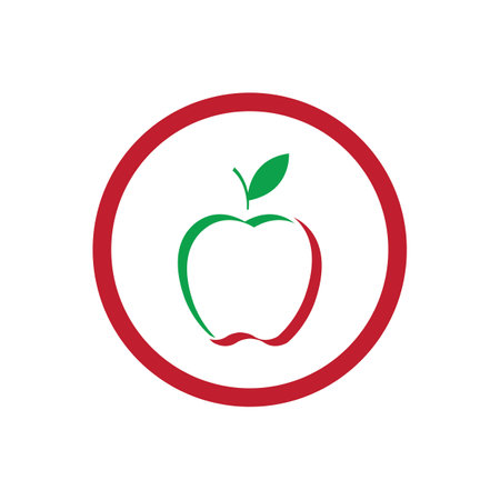 Apple vector illustration logo templateのイラスト素材