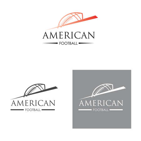 American sport football logo vector illustration design templateのイラスト素材