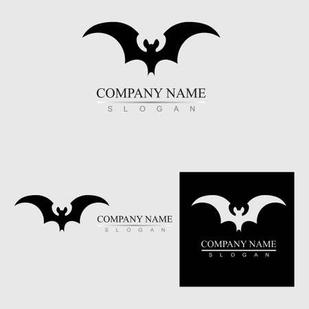 bat vector logo illustration design templateのイラスト素材