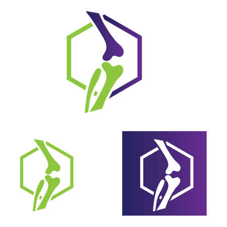 set of Bone health care logo and symbol vector illustration design templateのイラスト素材