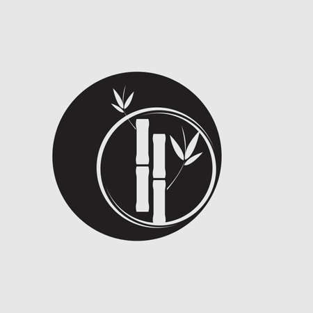 Bamboo Logo Template vector icon illustration designのイラスト素材