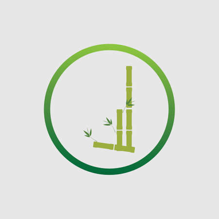 nature Bamboo Logo vector illustration designのイラスト素材