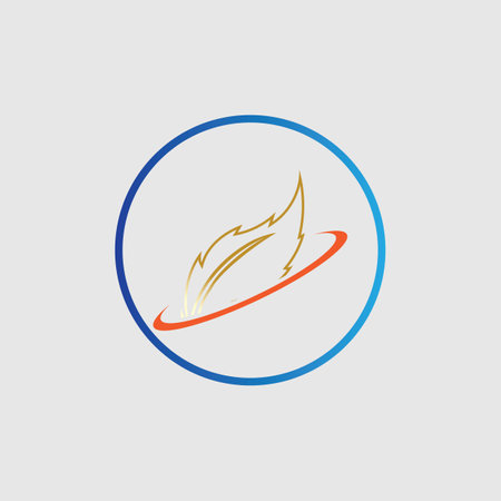 feather vector illustration design on gray backgroundのイラスト素材