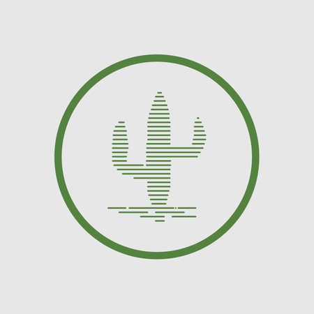 the Cactus logo design vector Illustrationsのイラスト素材