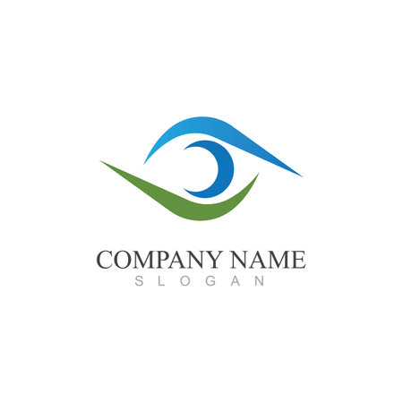 Branding Identity Corporate Eye Care vector logo designのイラスト素材