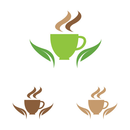 creative leaf shoots green organic tea mug leaf logo symbol design idea
Green tea vector logo template. Design with leaf and cup symbol.のイラスト素材