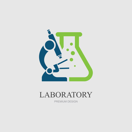 vector illustration of lab logo design templateのイラスト素材