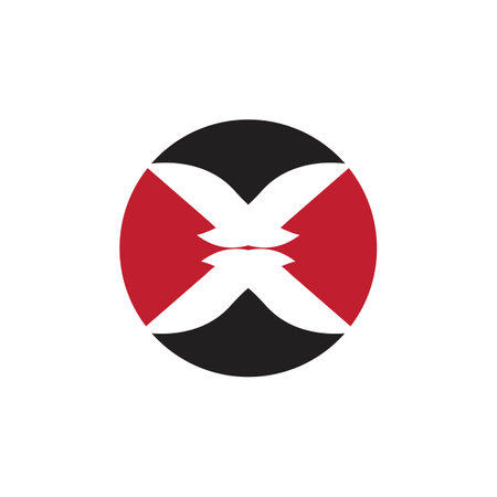 Letter x Business corporate abstract unity vector logo design templateのイラスト素材