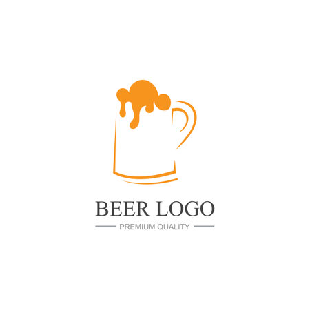 Beer Vintage Logo Design Template Inspiration Vector Illustrationのイラスト素材