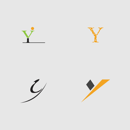 set of Letter Y Logo Template vector icon designのイラスト素材