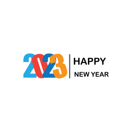 happy new year 2023 vector illustration design templateのイラスト素材
