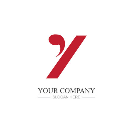 Letter Y Logo Template vector icon designのイラスト素材