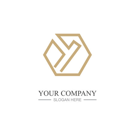 Letter Y Logo Template vector icon designのイラスト素材