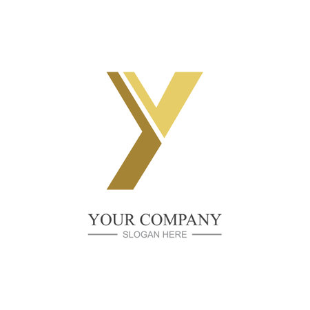 Letter Y Logo Template vector icon designのイラスト素材